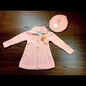 2 piece Girls Sweater and Hat!